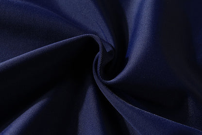 Scoop Neck Peplum Swimdress Blue