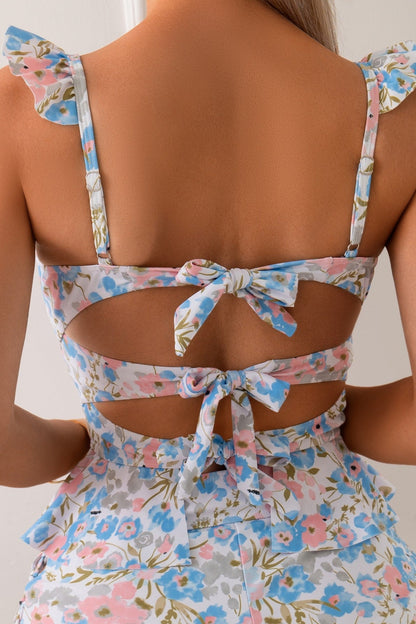 2025 New Women's Best-Selling Floral Tankini Two-Piece Set - Fresh Style